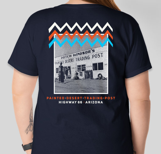 PAINTED DESERT TRADING POST RESCUE 2 Fundraiser - unisex shirt design - back
