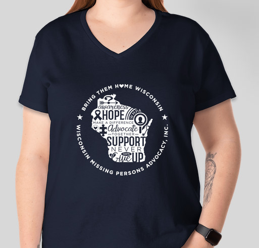 2023 Missing Persons Awareness Campaign Fundraiser - unisex shirt design - front