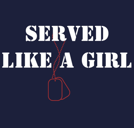 Served Like A Girl shirt design - zoomed