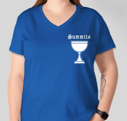 Summits Travel Fund Fundraiser - unisex shirt design - front