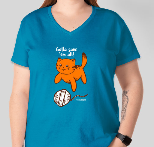 Gotta Save 'Em All! Fundraiser - unisex shirt design - front