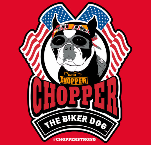 The “Chopper the Biker Dog T-Shirt”: Back by popular demand! shirt design - zoomed