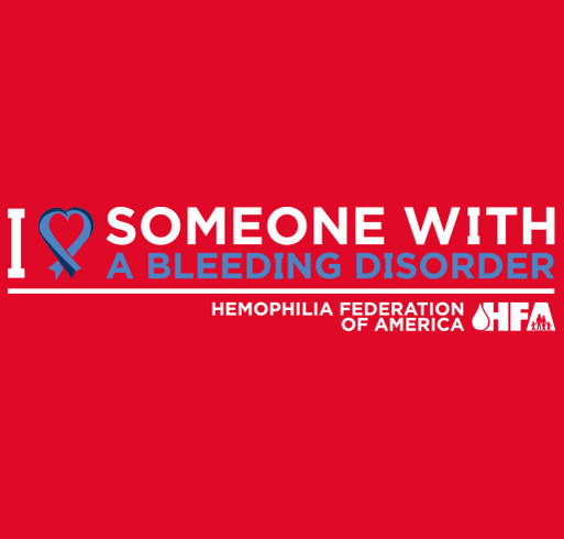 I Love Someone With A Bleeding Disorder shirt design - zoomed