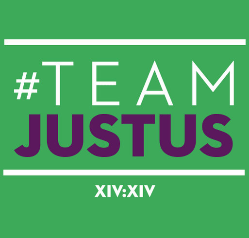 Team Justus shirt design - zoomed