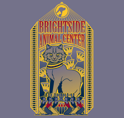 Brightside Animal Center shirt design - zoomed