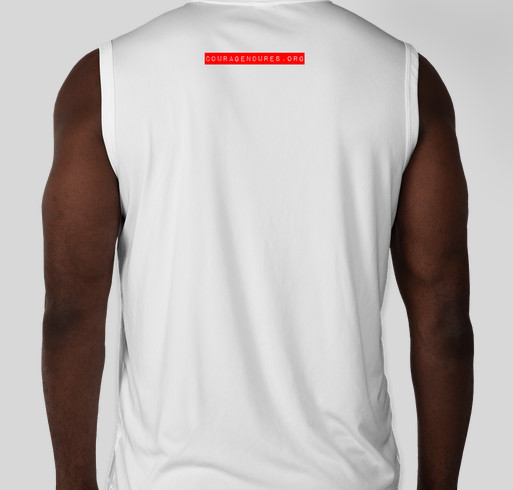 CE Running with Courage Men's SportTek Tank Fundraiser - unisex shirt design - back