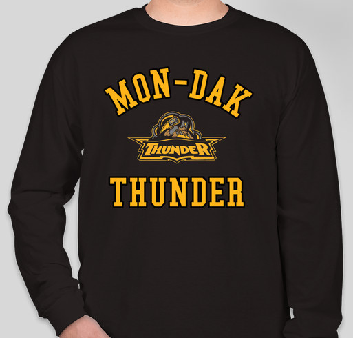 Thunder Basketball Tournament Shirts Fundraiser - unisex shirt design - front