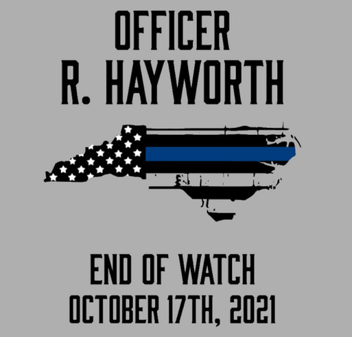 2023 Memorial Shirts for Officer Ryan Hayworth shirt design - zoomed
