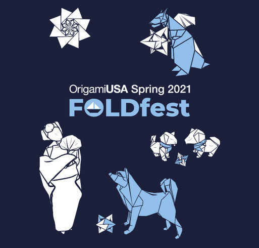 FoldFest Spring 2021 T-shirt shirt design - zoomed