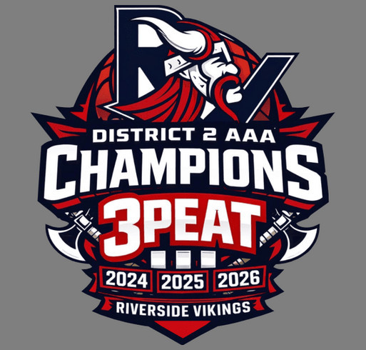 Riverside Basketball Three Peat shirt design - zoomed