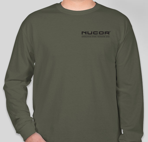 Operation Steel Warrior - Nucor Business Technology Fundraiser - unisex shirt design - front