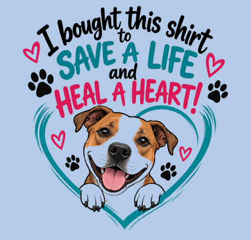 Save a Life, Heal a Heart shirt design - zoomed