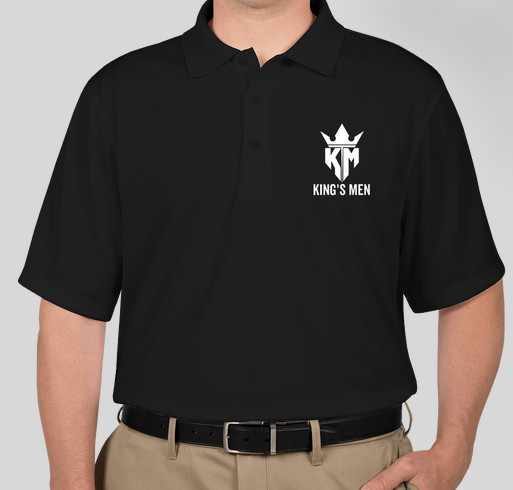 HCC The King's Men Polo Fundraiser - unisex shirt design - front