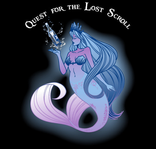 Quest for the Lost Scroll shirt design - zoomed