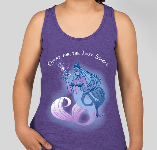 Quest for the Lost Scroll Fundraiser - unisex shirt design - front