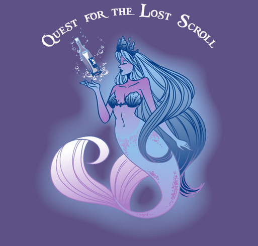 Quest for the Lost Scroll shirt design - zoomed