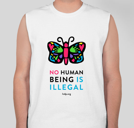 No Human Being is Illegal - Give Health to Immigrants! Fundraiser - unisex shirt design - front