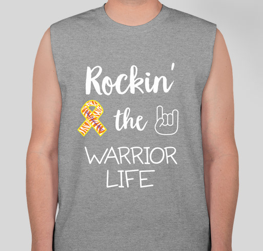Rockin' the Warrior Life Fundraiser - unisex shirt design - front