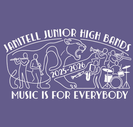 Janitell Junior High Bands shirt design - zoomed