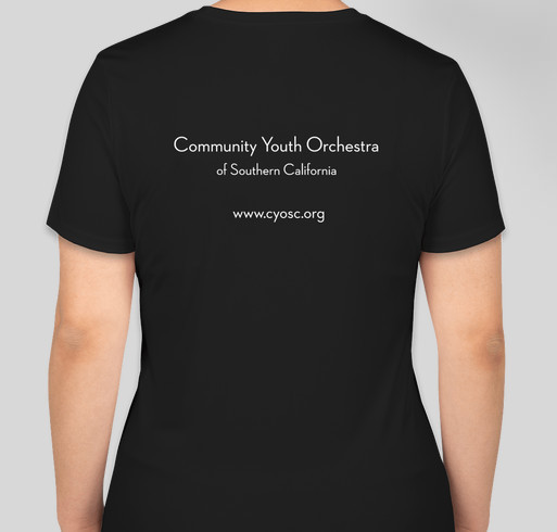 Community Youth Orchestra of Southern California Fundraiser - unisex shirt design - back