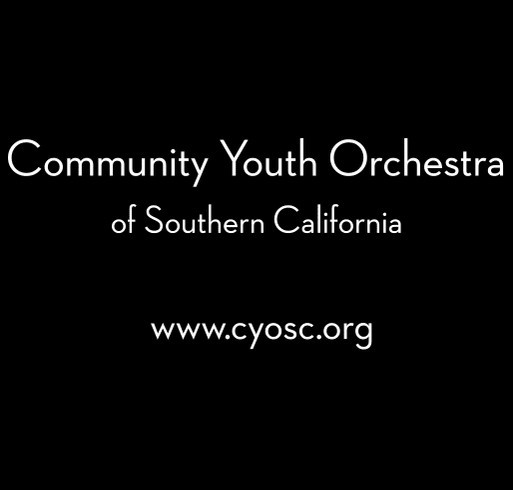 Community Youth Orchestra of Southern California shirt design - zoomed
