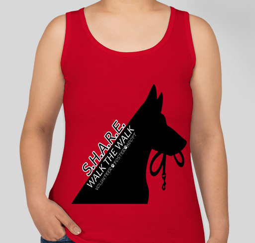 Support SHARE - Volunteer, Foster, Adopt and/or Donate Fundraiser - unisex shirt design - front