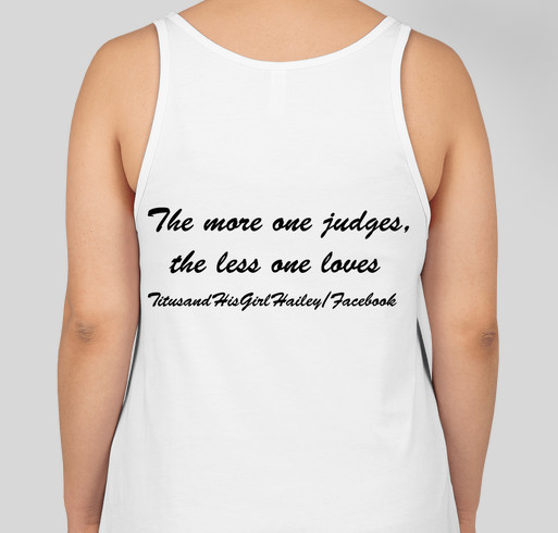 Titus and Hailey T-shirt Fundraiser Fundraiser - unisex shirt design - back