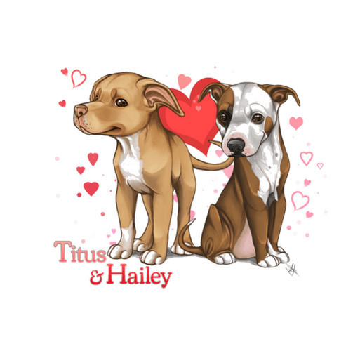Titus and Hailey T-shirt Fundraiser shirt design - zoomed