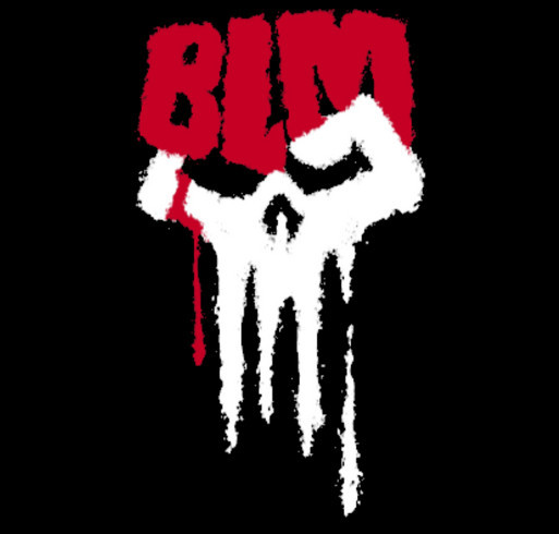 BLM Punisher Skull Fist Round 2 - Apparel shirt design - zoomed