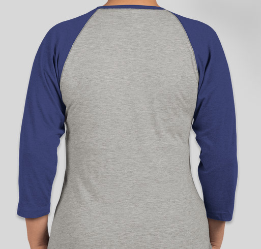 Adult Baseball Tee - VNE Fundraiser - unisex shirt design - back