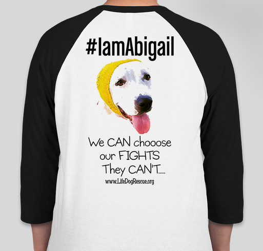 Abigail's Journey to Recovery from Suspected DOG FIGHTING Fundraiser - unisex shirt design - back