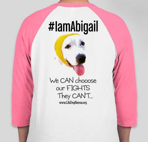 Abigail's Journey to Recovery from Suspected DOG FIGHTING Fundraiser - unisex shirt design - back