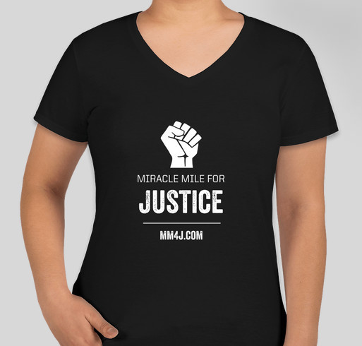 Miracle Mile for Justice Fundraiser - unisex shirt design - front