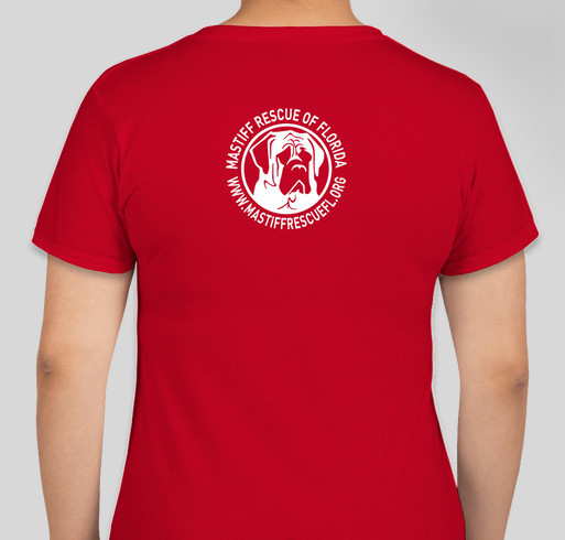Mastiff Rescue of Florida - T-Shirts Fundraiser - unisex shirt design - back