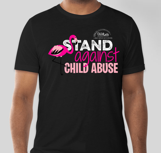 CHILD SAFE 2021 APRIL AWARENESS T-SHIRT {WE STAND AGAINST CHILD ABUSE} Fundraiser - unisex shirt design - front