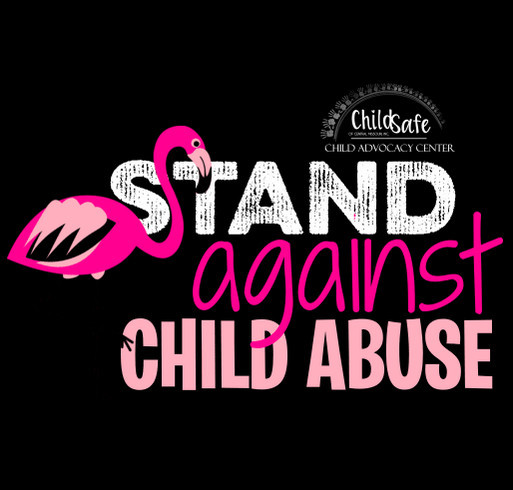 CHILD SAFE 2021 APRIL AWARENESS T-SHIRT {WE STAND AGAINST CHILD ABUSE} shirt design - zoomed