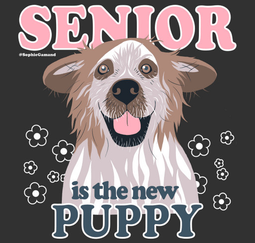 Senior is the New Puppy shirt design - zoomed