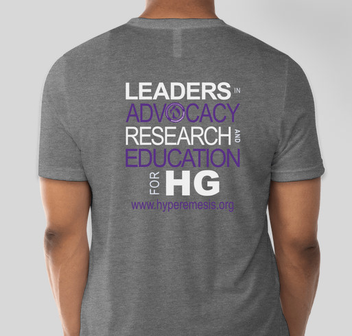 Celebrate the Dad in your life with a HG tee! Fundraiser - unisex shirt design - back