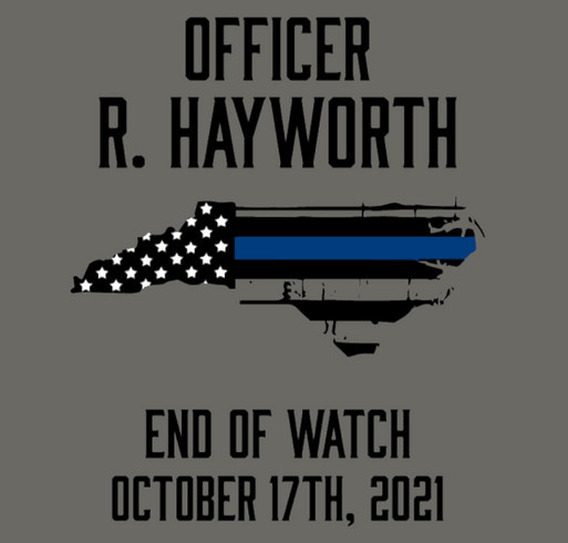 2023 Memorial Shirts for Officer Ryan Hayworth shirt design - zoomed