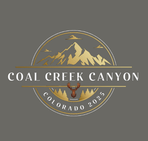 2025 Coal Creek Canyon - Limited Edition T-shirt Fundraiser shirt design - zoomed
