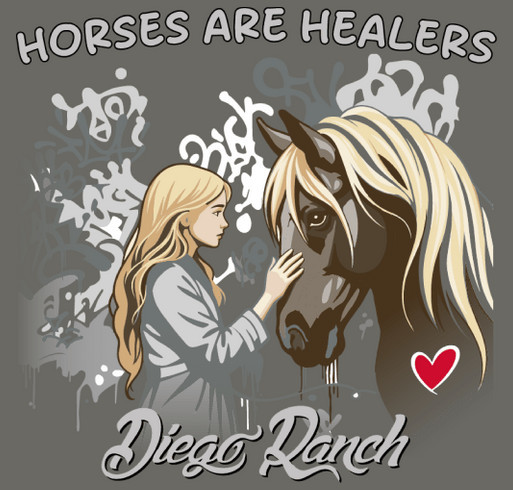 WHY THIS T SHIRT... Because we are saving children & veterans lives through equine assisted therapy shirt design - zoomed