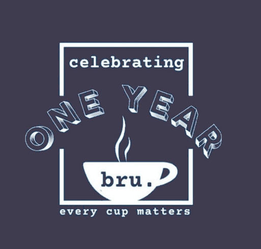 Bru is turning 1! shirt design - zoomed
