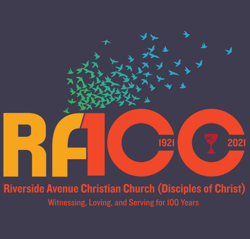 Riverside Avenue Christian Church 100th Anniversary shirt design - zoomed
