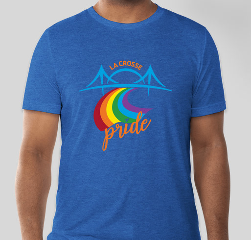 La Crosse Pride Apparel Fundraiser - unisex shirt design - front