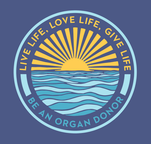 Grateful for the gift of life: Organ donation T-shirt, 3rd edition. shirt design - zoomed