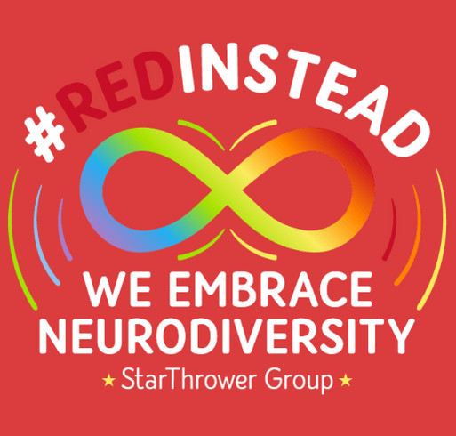 StarThrower Group #RedInstead shirt design - zoomed