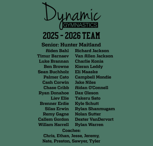 Support the Dynamic Boys Team shirt design - zoomed