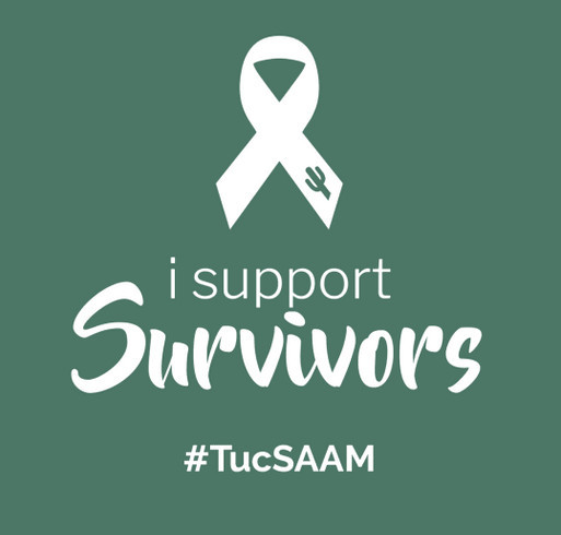 TucSAAM - Greater Tucson Sex Assault Awareness Month shirt design - zoomed