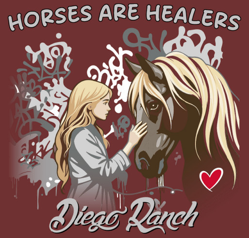 WHY THIS T SHIRT... Because we are saving children & veterans lives through equine assisted therapy shirt design - zoomed