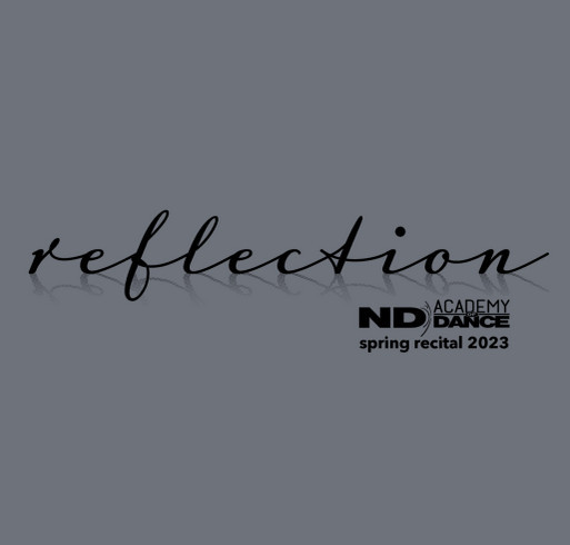 NDAOD 2023 Recital Merch shirt design - zoomed